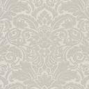 Barok tapet med glasperler ornamenter tapet i sølv og creme non-woven tapet