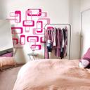 Wallsticker - Retro Kasser Pink