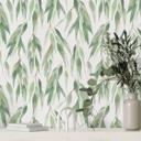 Tapet med mønster grene med grønne blade - UN Designs