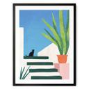 Póster Gato negro en Grecia - Ríos