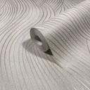 Papel pintado no tejido de color beige, gris textura ondulada aspecto gráfico moderno 