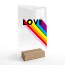 Akrylglas borddekoration LGBTQIA+ Love