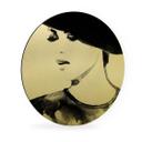 Wandcirkel Alu-Dibond Fashion Victim - goud effect