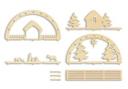 Nacimiento de madera Niño Jesús