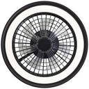 Deckenventilator mit LED-Licht Malea, schwarz, Deckenleuchte