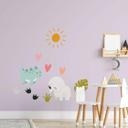 Sticker mural Amis dinosaures