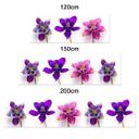 Revêtement pour cuisine - Alu-Dibond - Fleurs roses - Argenté