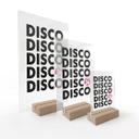 Bordskærm Retro Disco Vibes Typografi - transparent - Kerr-Dineen