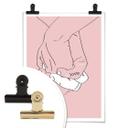 Plakat - Kubistika - Hand in hand