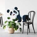 Panda på farten - wallsticker
