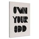 Canvasbillede Ej din odd