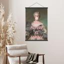 Tekstil plakat Fremtiden er kvindelig - Grace Digital Art