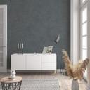 Non-woven tapet med moderne monokromt look og tekstur i antracit ensfarvet