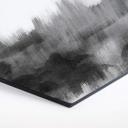 Hexagone - Alu-Dibond Nouveauprints - Coups de pinceau d'aquarelle (noir)