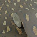 Papel pintado Leopardo marron oscuro beige negro - estampado animal - Papel pintado no tejido moderno