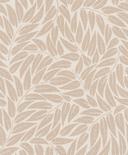 Papel pintado no tejido hojas naturaleza floral mate en beige