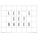 Plakat - Let's get naked