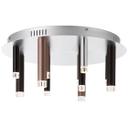 Deckenleuchte Eddy, braun, 21,5 x 50,5 cm, Metall Deckenlampe