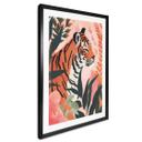 Póster Tigre en la jungla rosa - Treechild
