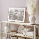 Poster landschap met tuinlandschap in beige - Ms Tiff