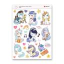 Sticker Manga Enhjørninger