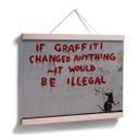 Plakat Banksy - If graffiti changed anything