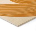 Cuadro de madera mujer con remolino amarillo - Müller