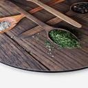 Tableau en alu-Dibond Aleksandrova - Epices diverses - Rond