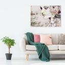 Canvasbillede, abstrakt kvindeansigt med blomster