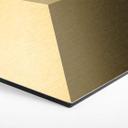 3D Hexagon Alu-Dibond - Guld