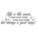 Wallsticker -  Life is like music...