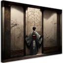 Lærredsplade, japansk geisha