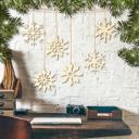 Set de copos de nieve para decorar el árbol (6 piezas) con colgador