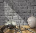 Non-woven tapet i 3D steneffekt brun steneffekt 