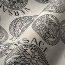 Versace tapet medusa hoved luksus tapet i creme og sølv non-woven tapet design