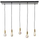 Pendelleuchte Emmanuel, schwarz, 95 x 133 cm, Metall Pendellampe, dimmbar