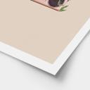 Póster Retro Radio floral - Frida Floral Studio