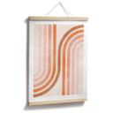 Póster Geometría fluida en look retro | Líneas abstractas - Costa