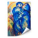 Zelfklevende Poster - Marc - Blue Horse