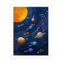 Póster Espacio - Sistema solar con planetas y sol - Cats & Dotz