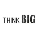 decoración 3D que dice THINK BIG - decoración acrílica