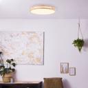 LED Deckenleuchte Viola, braun, Ø 39 cm, Holz Innenleuchte