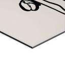 Billede Line Art To valmuer - Cats & Dotz – print på aluminium (Alu-Dibond)