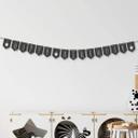 MDF - Decoración en madera - Cadena de banderines Feliz Cumpleaños incl. cuerda de algodón