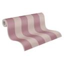 Stribet tapet lilla grå PVC-fri - non-woven tapet stribet af A.S. Création 386654