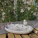 Vogeltränke Wasserschale Beton - 25x15 cm