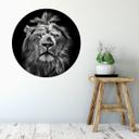 Muursticker rond Leeuw