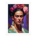 Póster Treechild - Retrato de Frida Kahlo