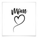 Póster Mamá Corazón - Cuadrado