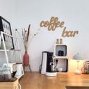Decoración en madera - Letras 3D para la cocina - Barra de café - MDF naturaleza
